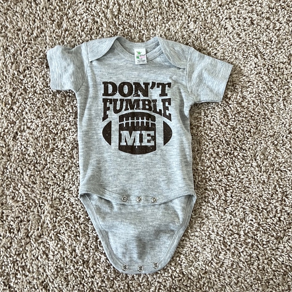Don’t fumble me baby onesie